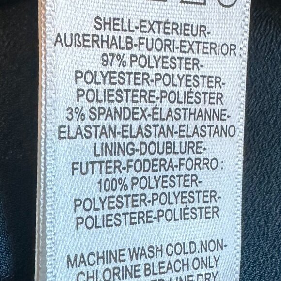 Dress The Population Lyla Crepe Cocktail Dress Peacock Blue Sheath Size 12 - Picture 12 of 13